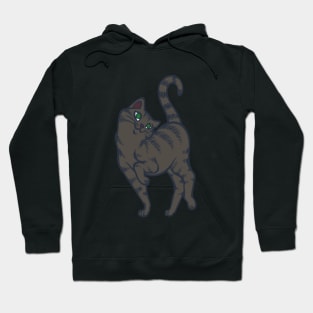 Begging for Pettings--Gray Tabby Style Hoodie